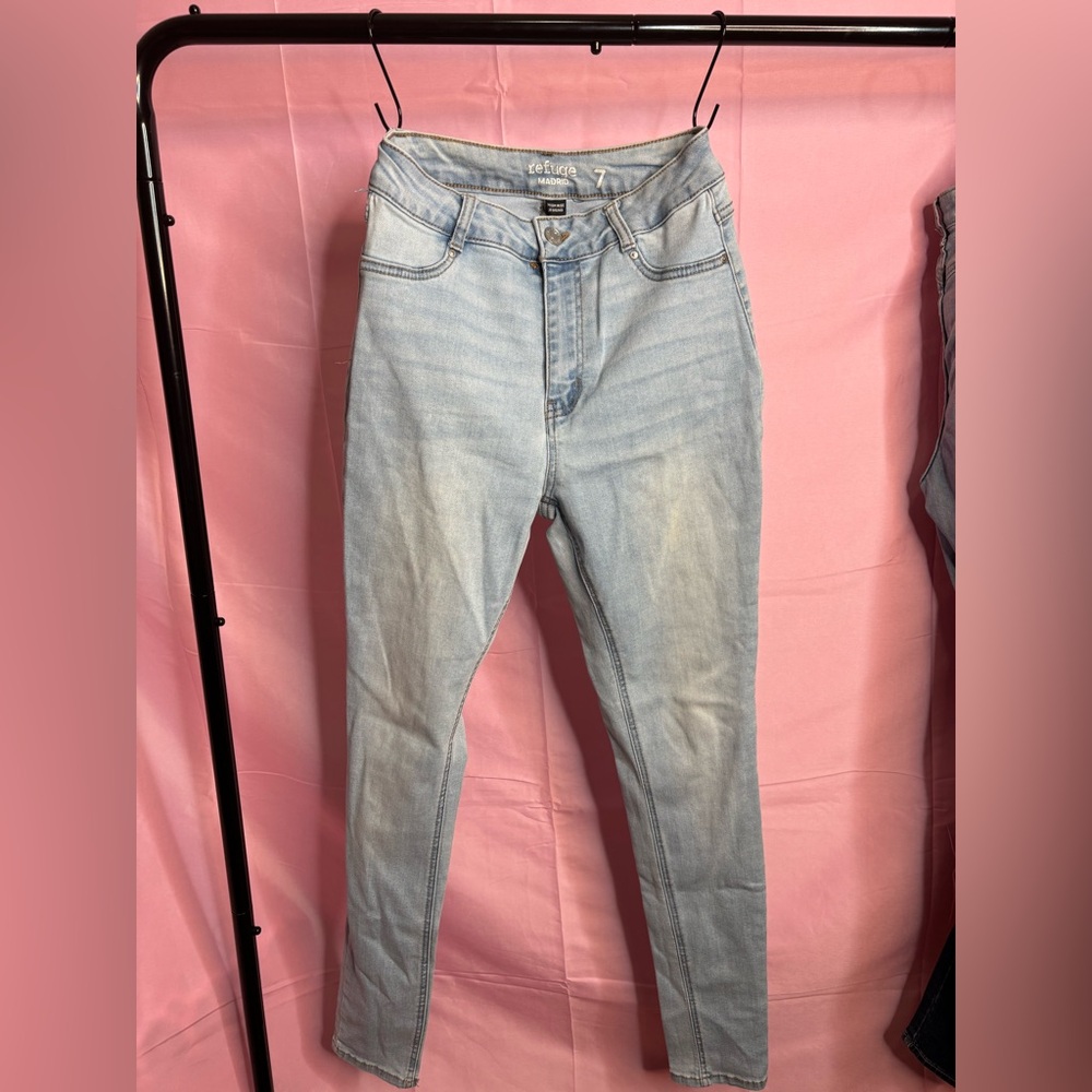 Refuge Sky Blue High Waist Jeggings